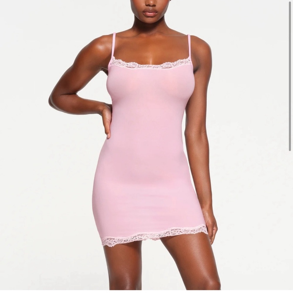 Skims Cherry Blossom Modal Fit’s Everybody Slip Dress